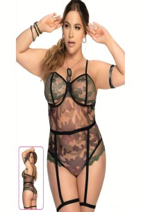 New Dreams 8375 Fantazi Body | Büyük Beden Kamuflaj Konsepti