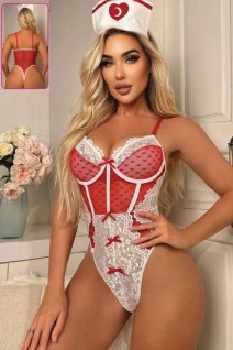New Dreams 8480 Fantazi Body | Beyaz Geometrik File Tasarımı