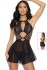 New Dreams 8622 Fantazi Babydoll | Deri Görünümlü Şıklık ve Tül Zarafeti