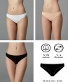 Dagi 5100Kc 5'li Düşük Bel İzsiz Slip: Görünmez Şıklık ve %95 Pamuk Konforu