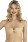 Fabony 3440 Mango Straplez Yapışkanlı Sütyen: Dekoltede Görünmez, Dekoltede İddialı